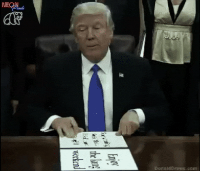 Trump Weekend GIF by Neon Panda MX