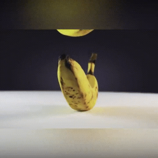 banana falling