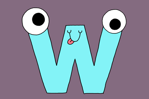 Image result for letter W gif