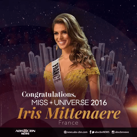 ♔ The Official Thread of MISS UNIVERSE® 2016 Iris Mittenaere of France ♔ Giphy