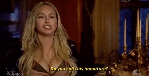 Do You Call This Immature Episode 4 GIF by The Bachelor - Find & Share on GIPHY