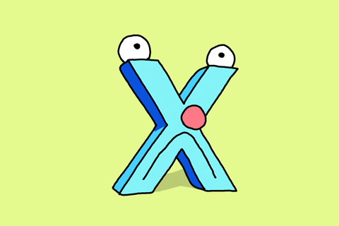 Alphabet Letter X Sticker by GIPHY Studios Originals for iOS & Android ...