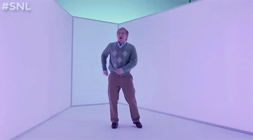A gif from an SNL spoof of Drake's 