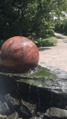 Floating stone fountain in funny gifs