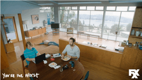 Procrastinating Time Lapse GIF by You're The Worst  - Find & Share on GIPHY