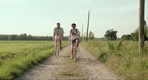 Call Me By Your Name bicycle ride