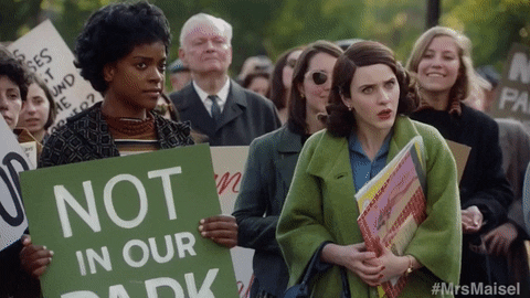 Rachel Brosnahan Miriam GIF by The Marvelous Mrs. Maisel - Find & Share on GIPHY