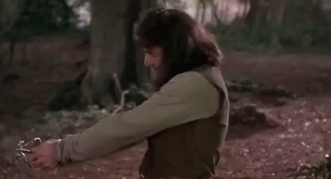 Mandy Patinkin from "Princess Bride" holding sword