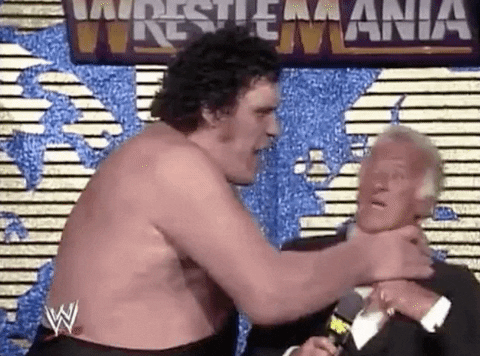 Wrestling Choke Andre The Giant Choking