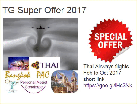 LuckyPhill tg thai airways specials