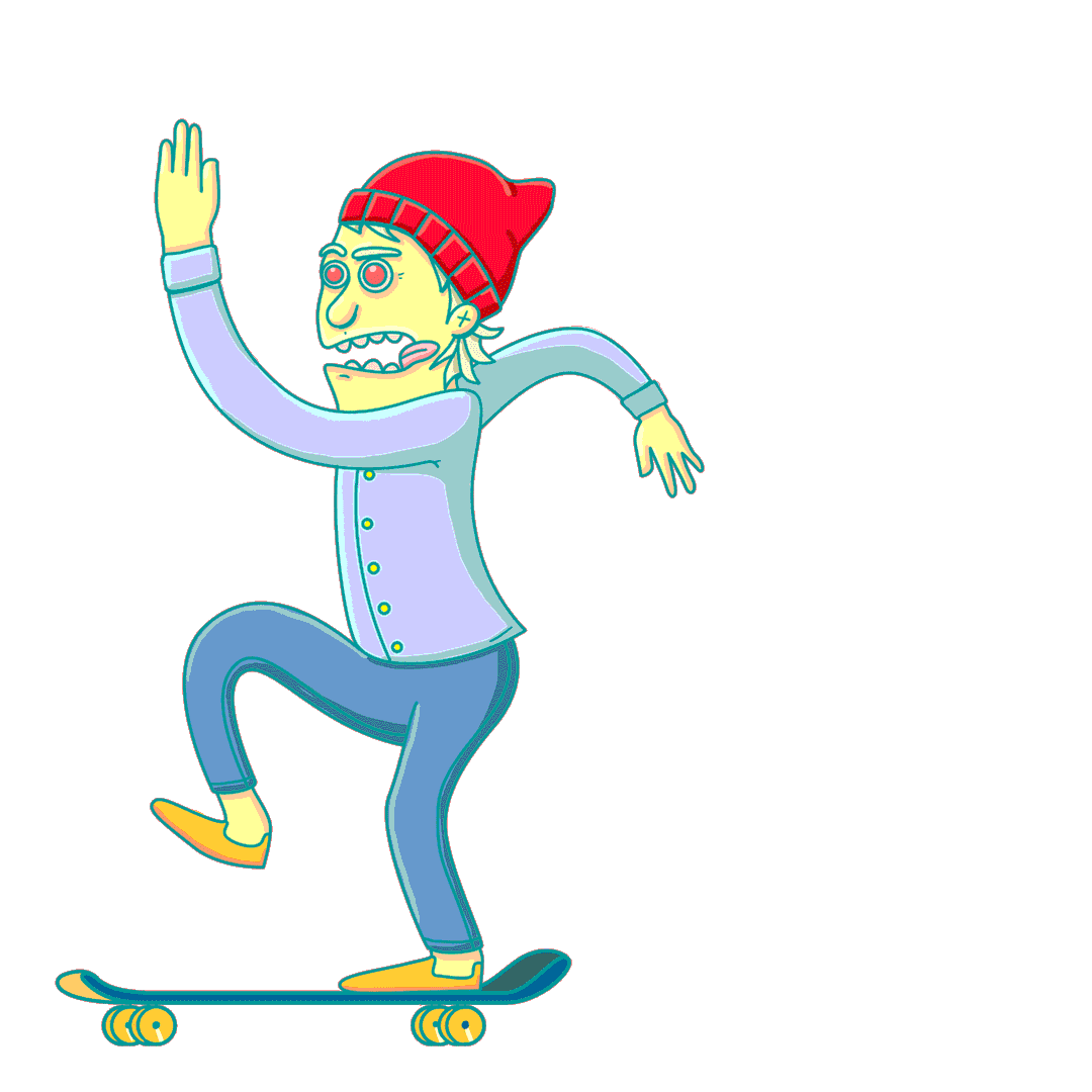 Skateboard Sticker by guille for iOS & Android GIPHY