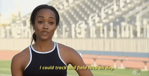 Season 21 I Could Track And Field All Day GIF by The Bachelor - Find & Share on GIPHY
