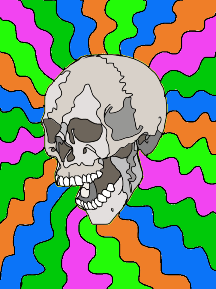 Psychedelic Skull GIF by James Guthman Find & Share on GIPHY