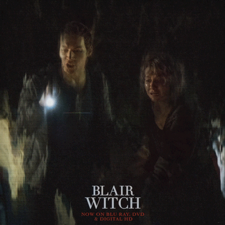 GIF: Poster za Blair witch z efektom analognega filma