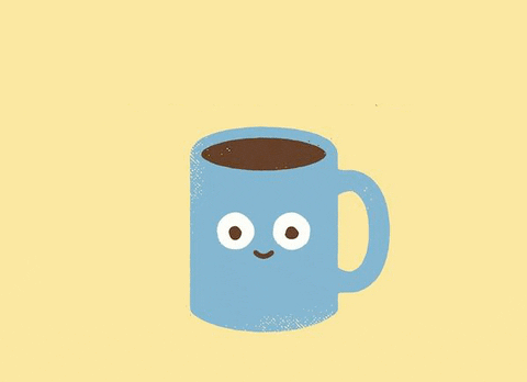 Coffee owns you gif