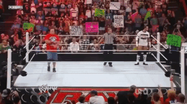 Fan throws back John Cenas tshirt in wwe gifs