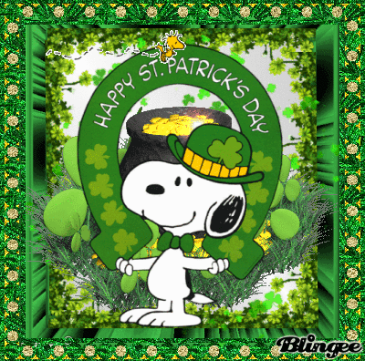 snoopy gif patricks day