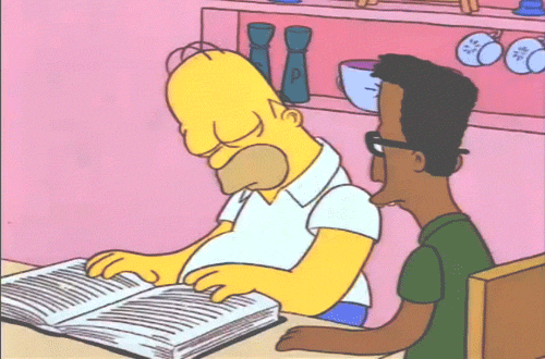 homer simpson the simpsons homer book tired