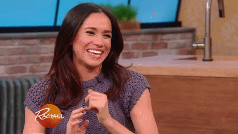 Happy Meghan Markle GIF by Rachael Ray Show - Find & Share on GIPHY