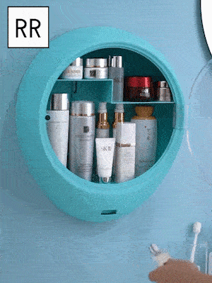 boite rangement salle de bain bas étagères transparent boîtes de rangement armoire casier placard murale