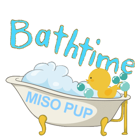 Brand Bath Sticker by MISO PUP for iOS & Android | GIPHY