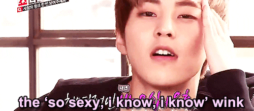 Wink GIF - Find & ... Xiumin Wink Gif