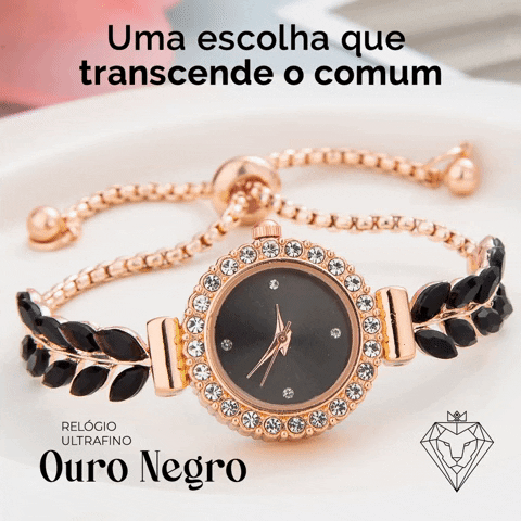 Relógio Diferente, Ramos de Zircônias, Luxuoso, Design Confortável e Exclusivo, Relógio Bracelete