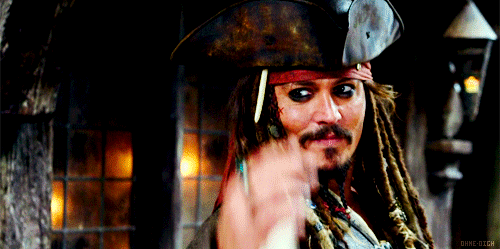 A pirate saluting