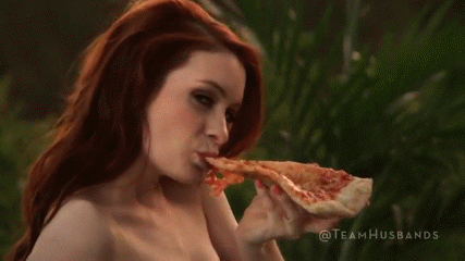 Image result for eating pizza gif