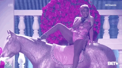 Nicki Minaj Horse GIF by BET Awards - Find & Share on GIPHY