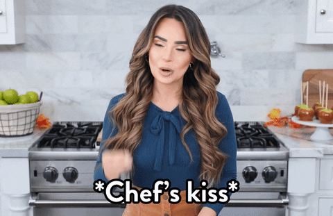chef's kiss gif unladylike to cuss