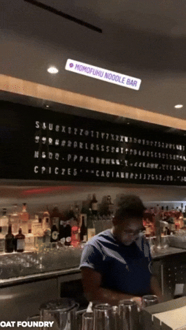 Momofuku Noodle bar Split Flap