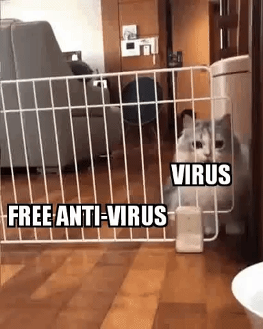 This is how Free Antivirus work in funny gifs