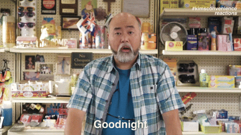Good Night Sleep GIF by Kim's Convenience