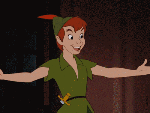 Image result for peter pan gif