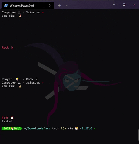 GitHub - saifshahriar/rock-paper-scissors: A simple CLI based rock ...