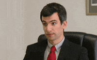 Animated character looking smug and satisfied, nodding with confidence
