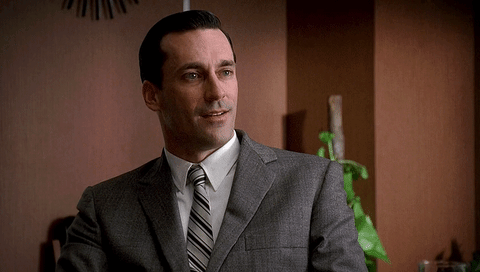 Giphy clip of Donald Draper from Mad Men saying "We obviously have very different ideas."