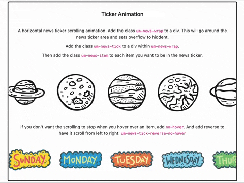 news ticker preview screenshot