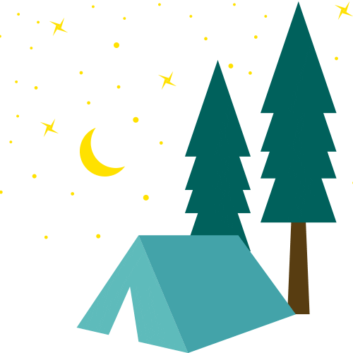 Camp Camping Sticker by Pilot for iOS & Android | GIPHY