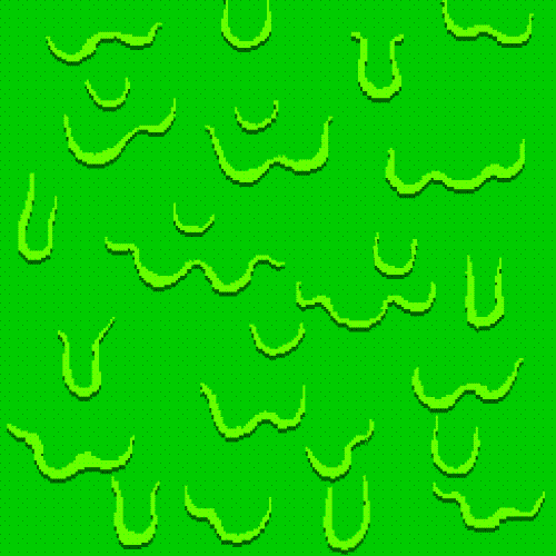 textured animation of green goop