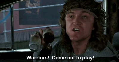 Image result for warriors come out to play gif