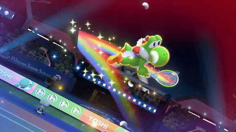 Image result for mario tennis aces gif