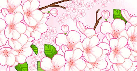 Cherry Blossom Pixel GIF - Find & Share on GIPHY