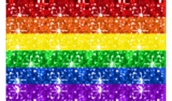 glitter pride flag