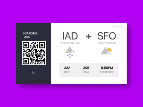 Image result for boarding pass gif