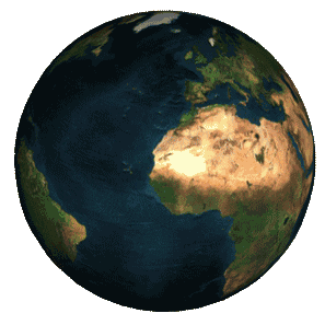 spinning earth animations