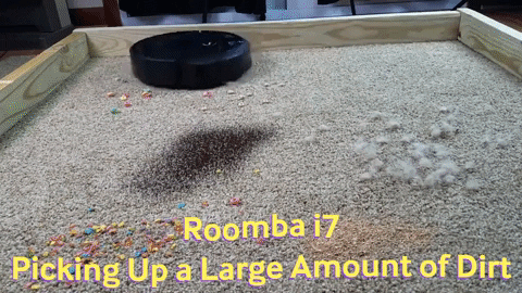 Roomba i7 Picking Up a Large Amount of Dirt