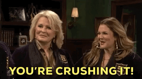 Crushing It Drew Barrymore GIF by Saturday Night Live - Find & Share on GIPHY