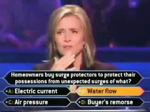 Who Wants To Be A Millionaire electricity fail